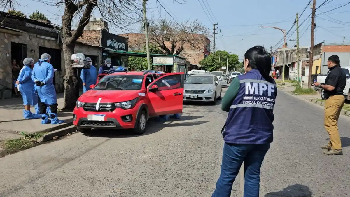 EL AUTO DEL ATAQUE. Los agresores pasaron por Rondeau y Gorriti, donde estaba Hernán González.