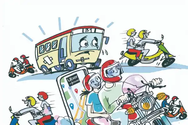 Se “motouberiza” el transporte público