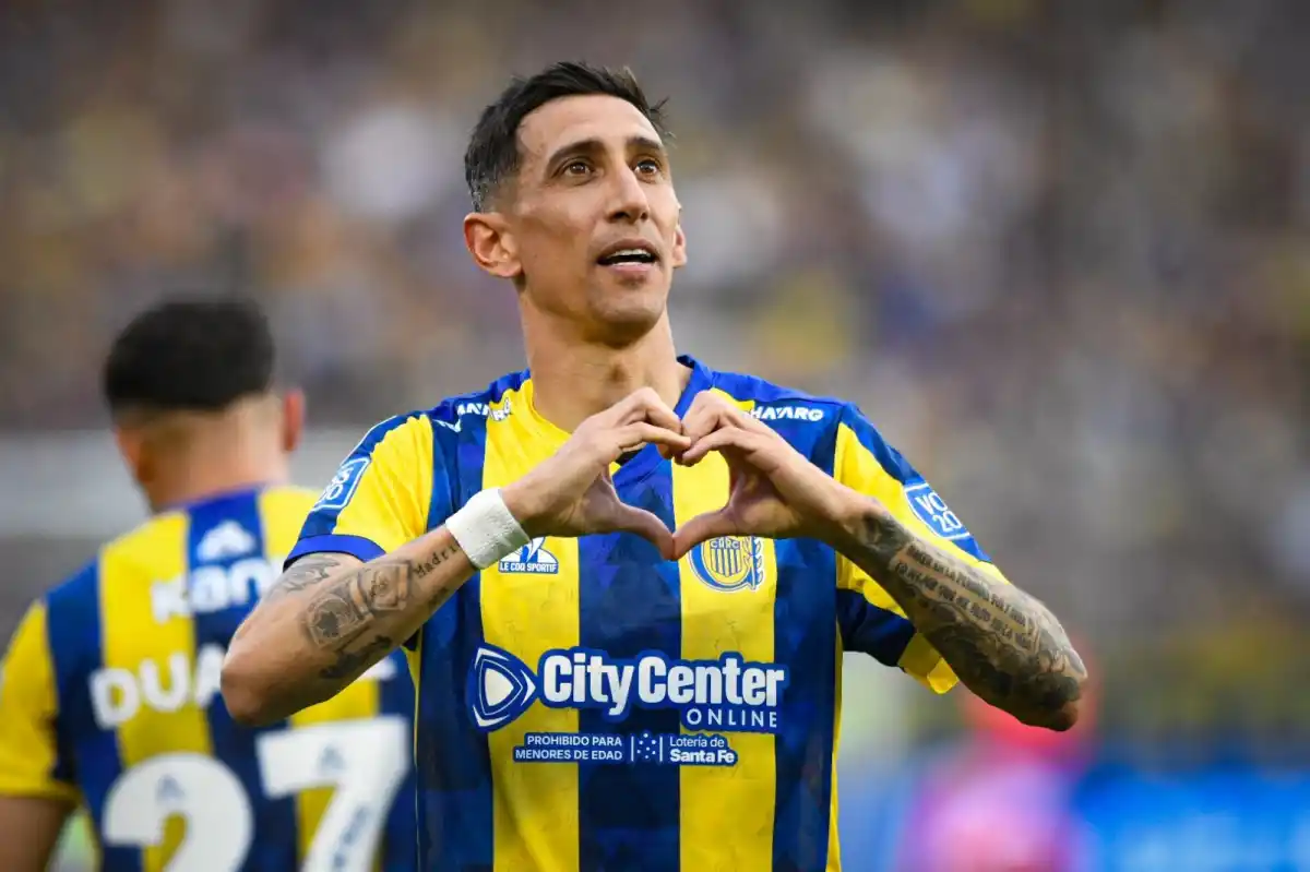 Di María anotó el 1-1 frente a Boca en el Gigante de Arroyito.