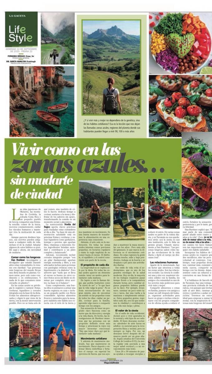 La página de Lifestyle, en la edición papel.