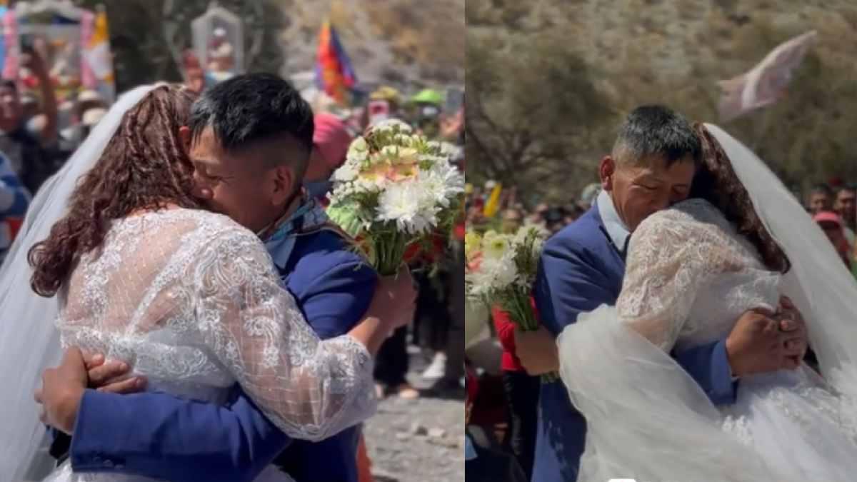 Milagro salteño: peregrinos de la Puna se casaron en plena caminata hacia Salta