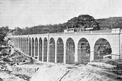 Recuerdos fotográficos: 1900: el viaducto del Saladillo, joya escondida cerca de El Cadillal
