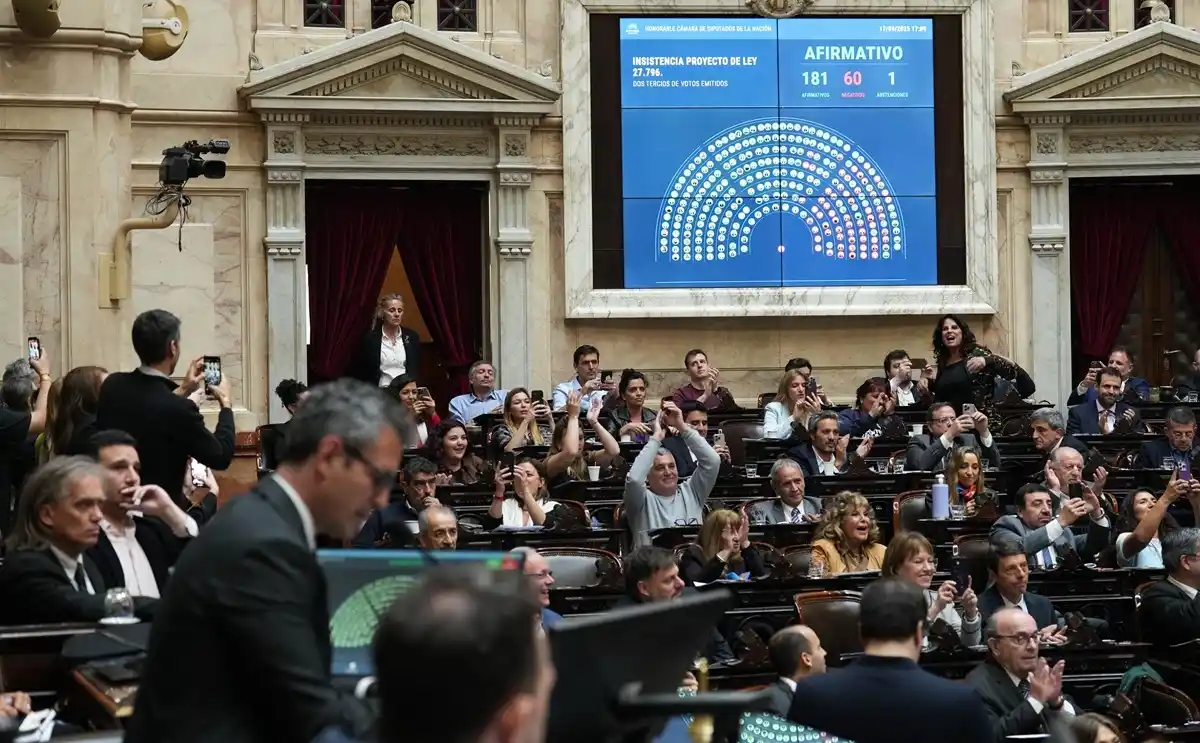 Diputados rechazó los vetos de Milei al financiamiento del Garrahan y las universidades