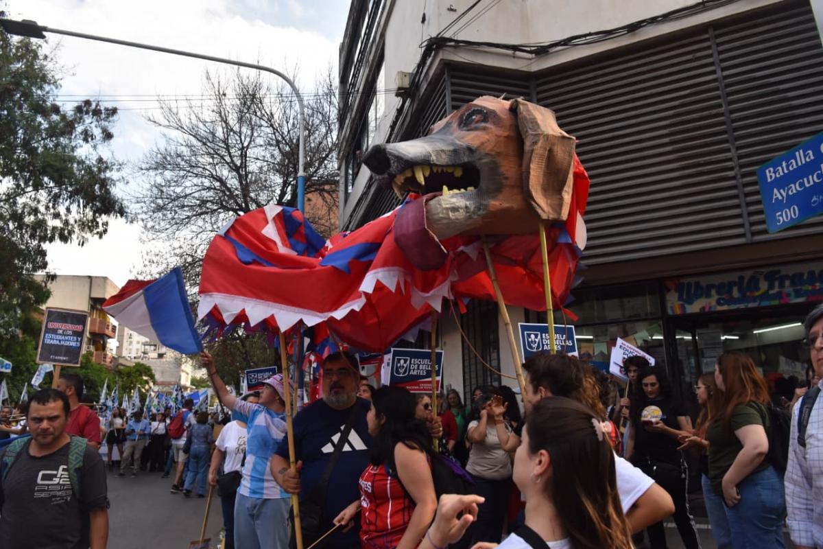 Marcharon en Tucumán a favor de la universidad pública: mirá las imágenes