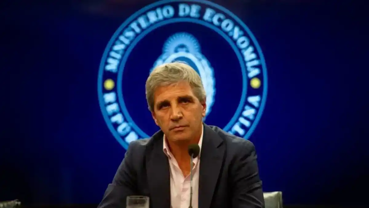 El ministro de Economía, Luis Caputo. 