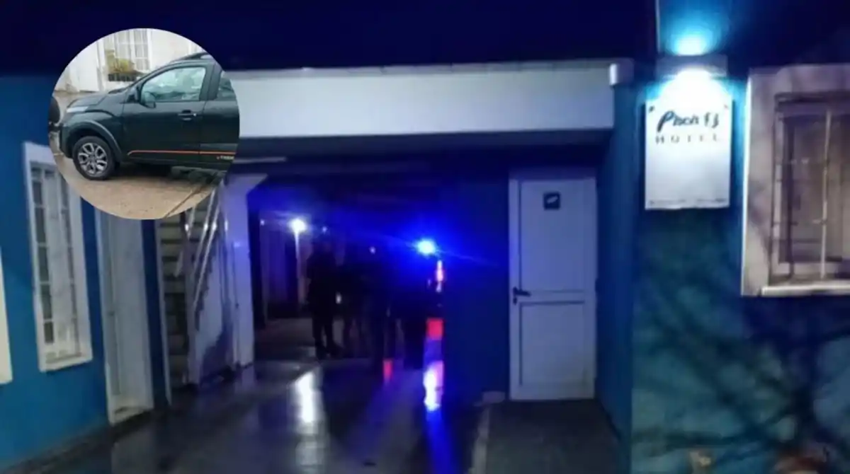 Romance criminal en Mar del Plata: una pareja robó un auto de aplicación y cayó en un hotel alojamiento
