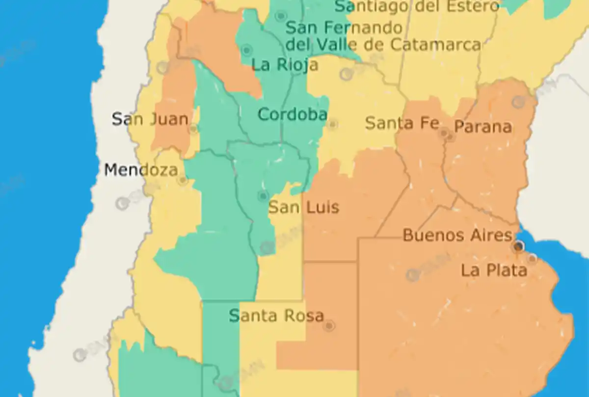 Alerta meteorológica. Nieve, tormentas, viento zonda y granizo convivirán en tiempo en el país.
