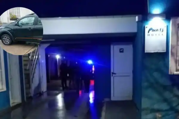 Romance criminal en Mar del Plata: una pareja robó un auto de aplicación y cayó en un hotel alojamiento