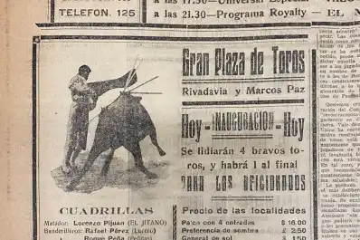 Recuerdos fotográficos: 1923. Corridas de toros en Barrio Norte