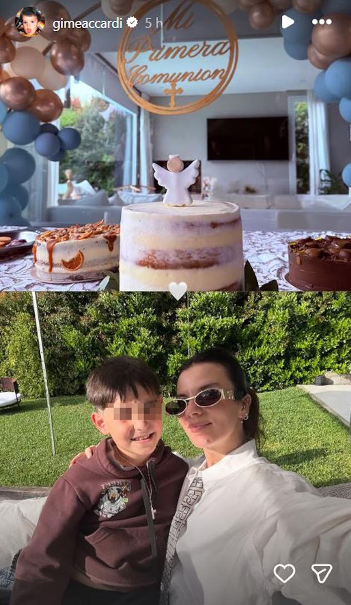 Gime Accardi y Nico Vázquez se reencontraron en un evento familiar