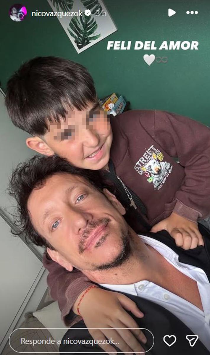 Nico Vázquez se encontró con Gime Accardi en un evento familiar