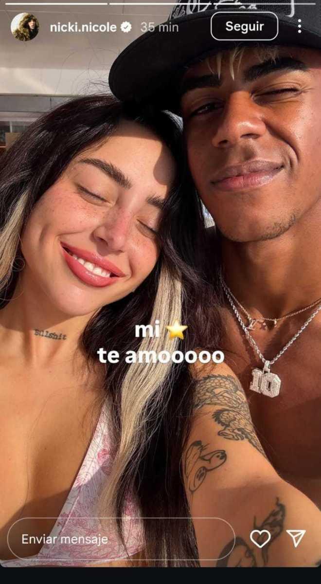 El posteo de Nicki Nicole.
