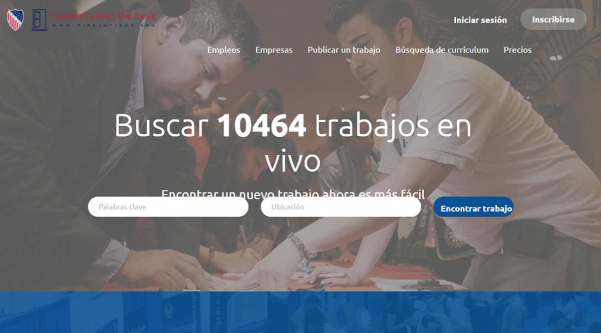 UNITED LATINO JOB BANK. La plataforma es gratuita y para usarla solo requiere registro.