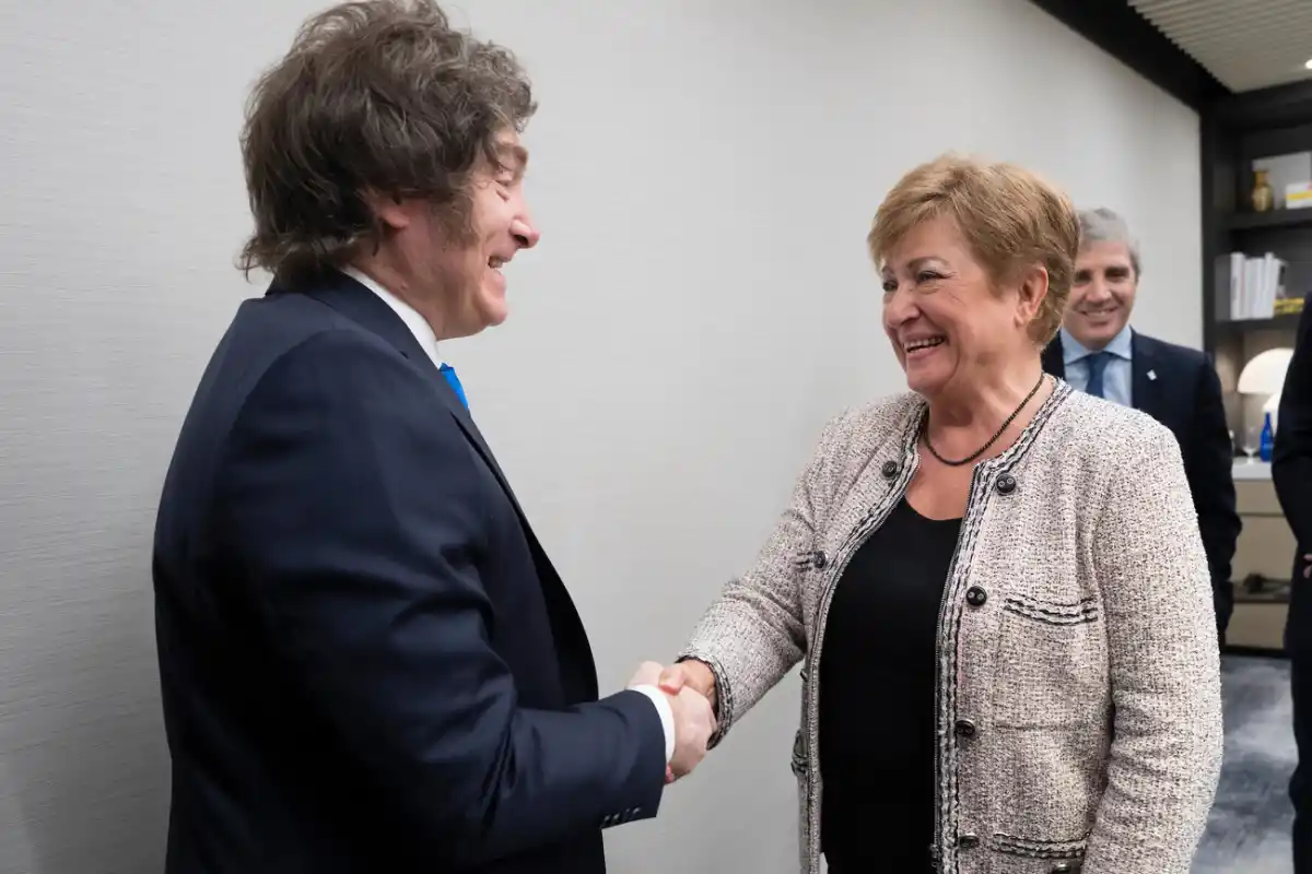 EN ESTADOS UNIDOS. Kristalina Georgieva recibió a Javier Milei y aseguró que 