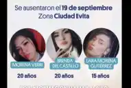 Quiénes eran Brenda, Morena y Lara, las tres chicas asesinadas en Florencio Varela