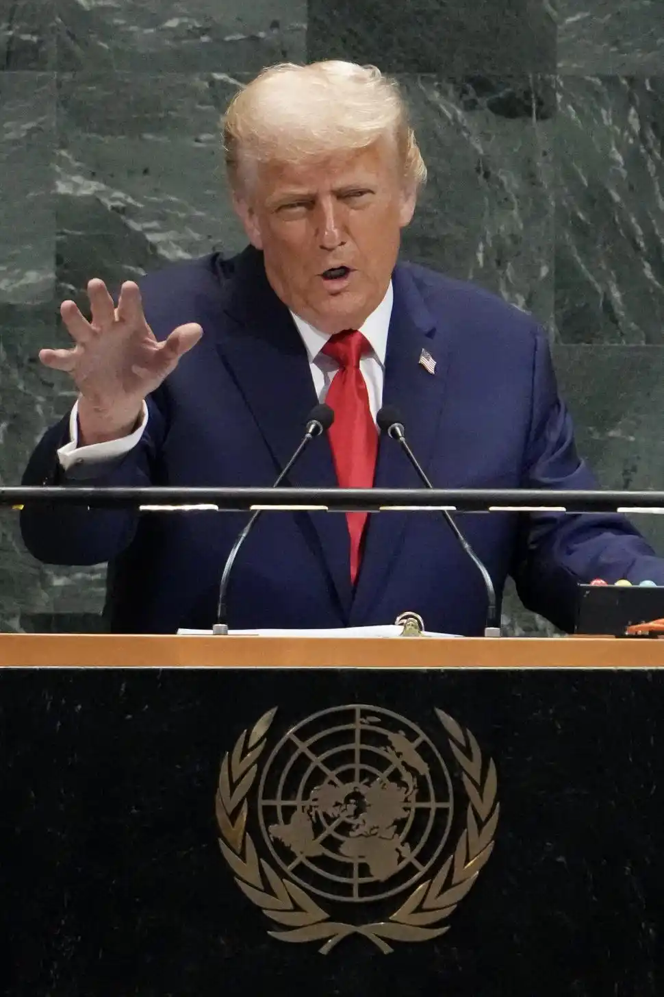ENFÁTICO. Trump acusó a Europa y a la ONU de haber “fracasado”.