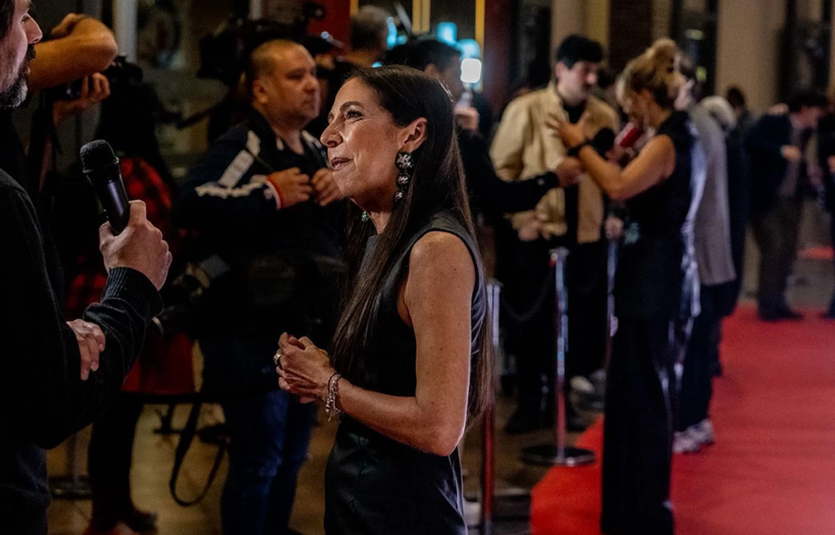 ALFOMBRA ROJA. Soledad Deza, en la previa de una de las proyecciones de Belén.