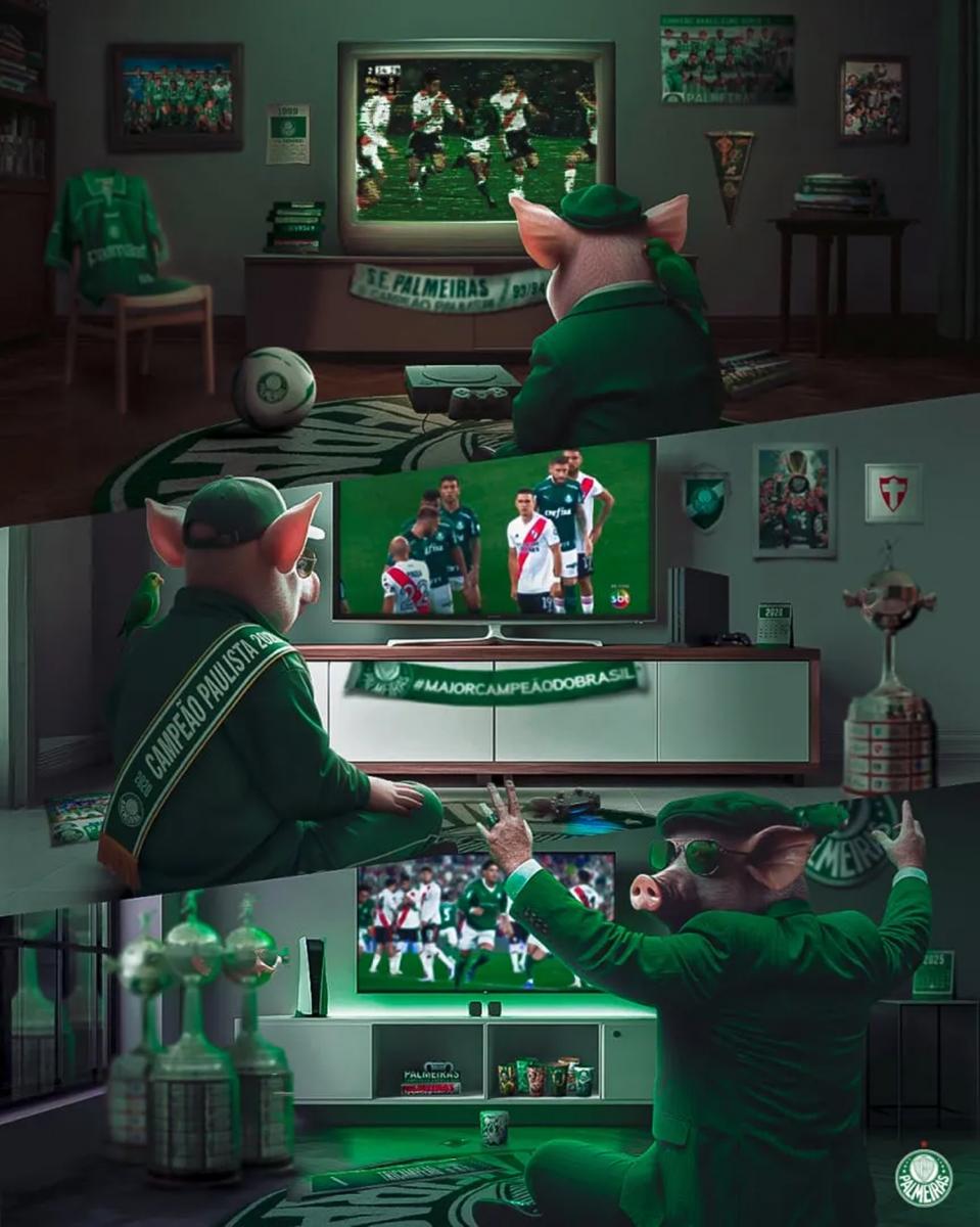 El posteo de Palmeiras.