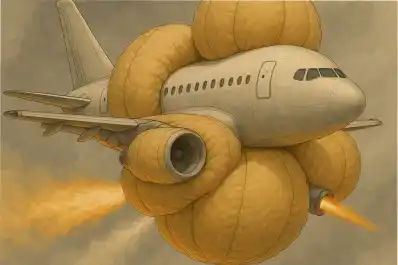 Vuelos antichoques: un avión con bolsas de aire masivas busca evitar nuevos desastres aéreos