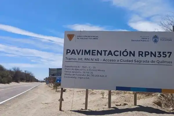 La pavimentación de la ruta a Quilmes se paralizó porque no hicieron estudios de impacto arqueológico
