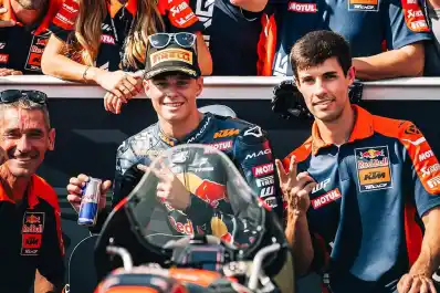 El argentino Valentín Perrone largará segundo en Moto3 en Motegi y buscará su primera victoria