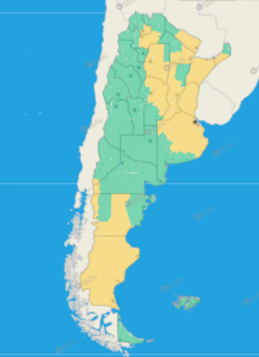 Medio país está en alerta meteorológica por vientos fuertes: las zonas afectadas