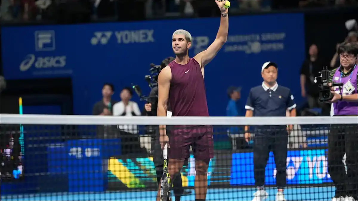 EN MODO CAMPEÓN. Carlos Alcaraz superó a Ruud y buscará coronarse en Tokio frente al estadounidense Taylor Fritz.