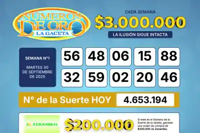Los Números de Oro de LA GACETA del 30 de septiembre de 2025