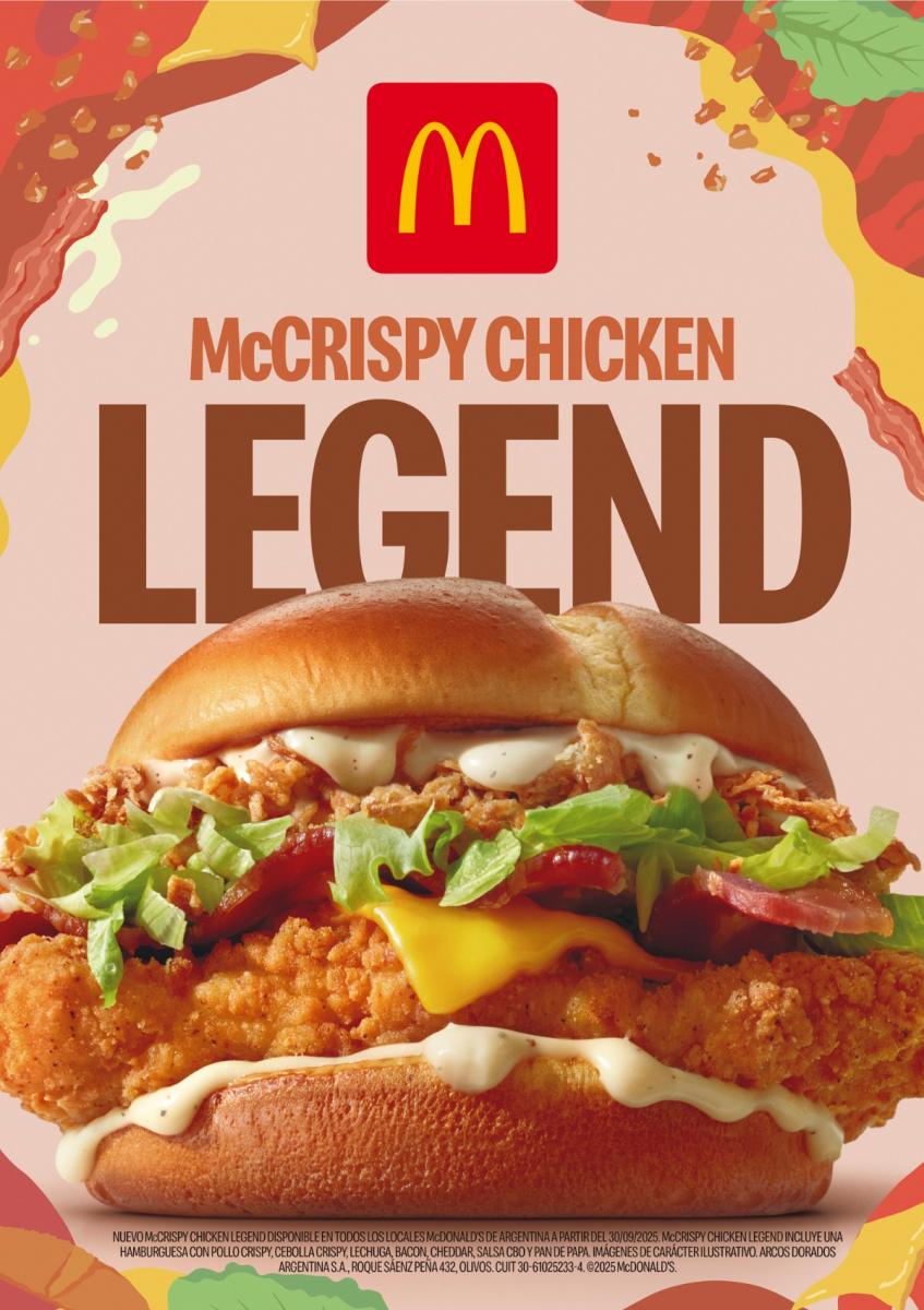 Un clásico renovado: McDonald’s trae a Tucumán la nueva McCrispy Chicken Legend