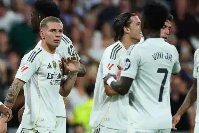 Vinicius Jr. explotó con Franco Mastantuono en pleno partido del Real Madrid por la Champions League