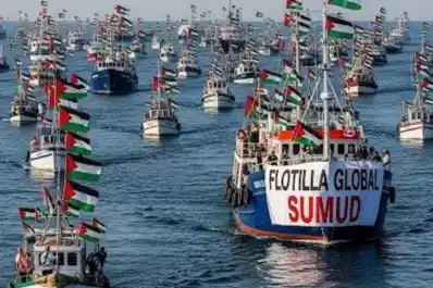 Israel intercepta las embarcaciones de la flotilla Sumud rumbo a Gaza con ayuda humanitaria