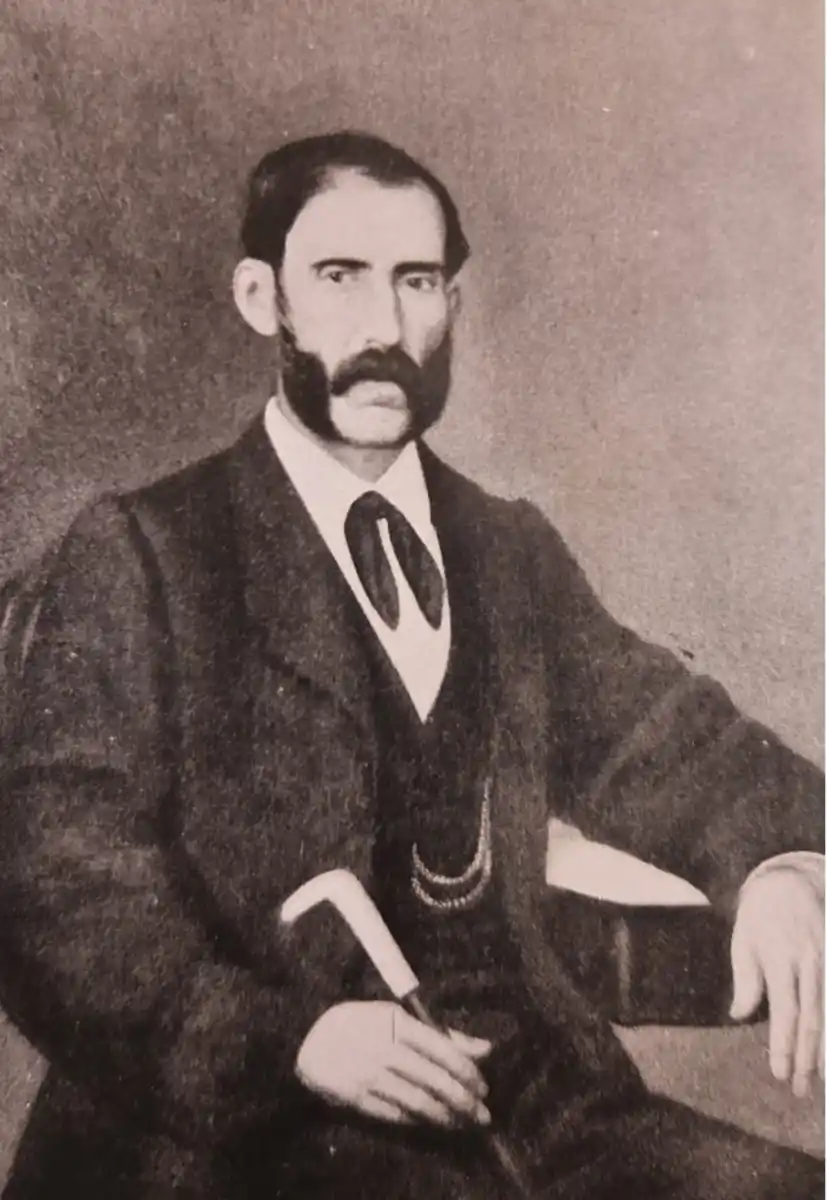 AL ÓLEO. El perfil del coronel Murga, pintado por Ignacio Baz.