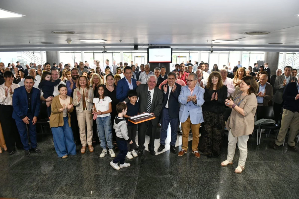 Alfredo Terraf fue homenajeado en la Legislatura.
