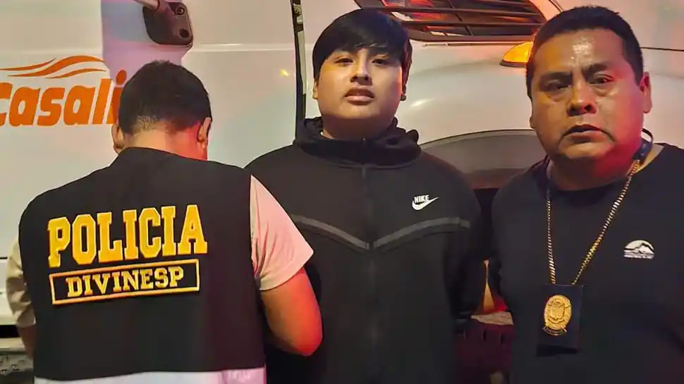 DETENIDO. “Pequeño J” fue capturado el martes por la Policía de Perú en la localidad de Pucusana.