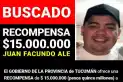 El Gobierno oficializó la recompensa de $15 millones para quienes aporten datos sobre Facundo Ale
