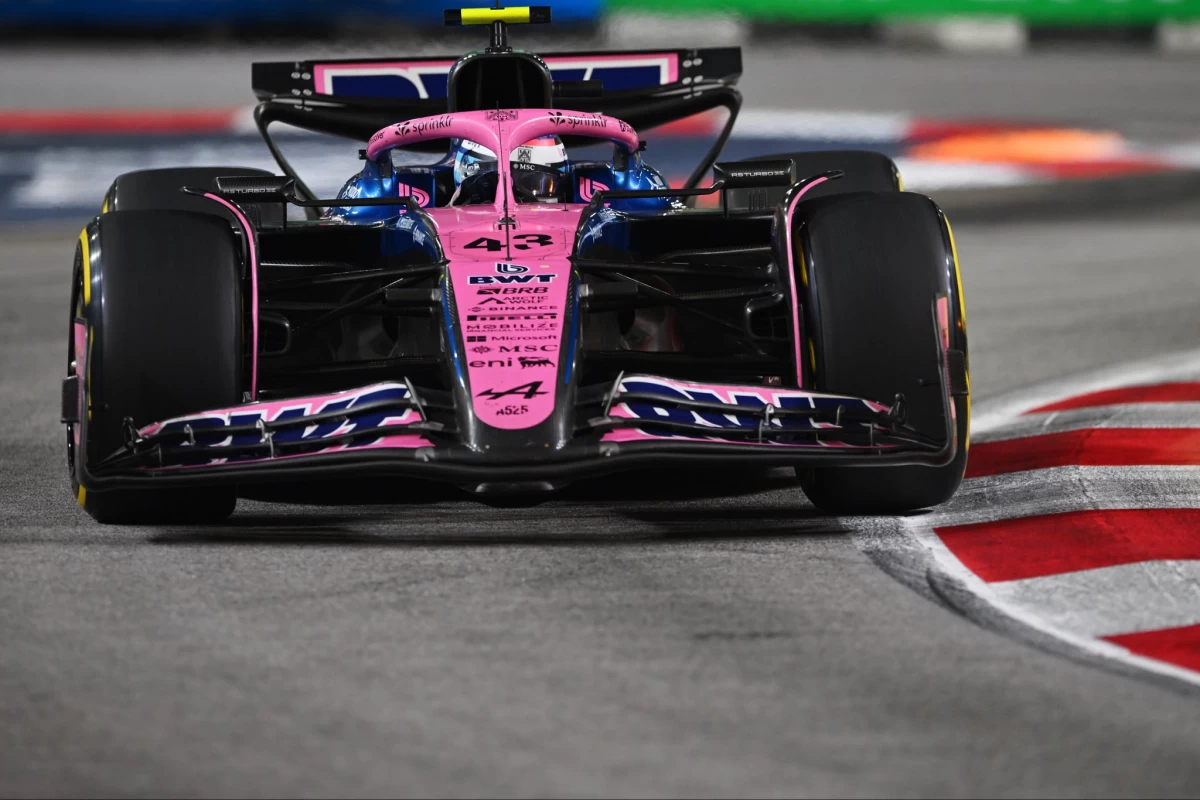 Colapinto mostró manejo y coraje, en un Alpine que no lo acompaña