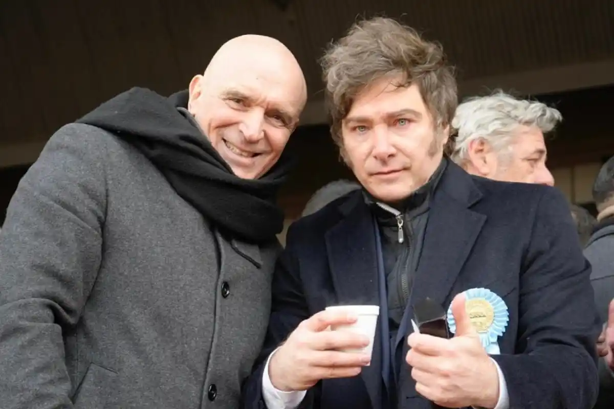 José Luis Espert, junto al presidente Javier Milei. 