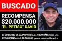 El Gobierno ofrece una recompensa de $20 millones por datos que ayuden a capturar a “El Petiso David”