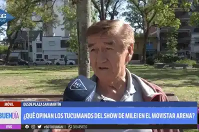 Opiniones divididas en Tucumán por el show musical de Javier Milei