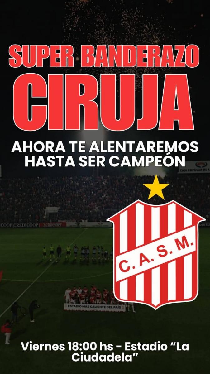 Hinchas de San Martín convocan un banderazo para despedir al equipo antes del duelo con Morón