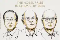 Nobel de Química 2025: premiaron a Kitagawa, Robson y Yaghi, los arquitectos de las moléculas