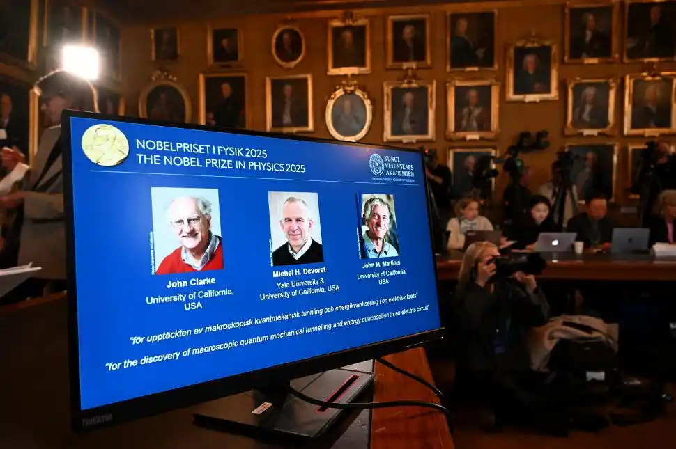 EL ANUNCIO. Clarke, Devoret y Martinis son los ganadores del Premio Nobel de Física de este año.