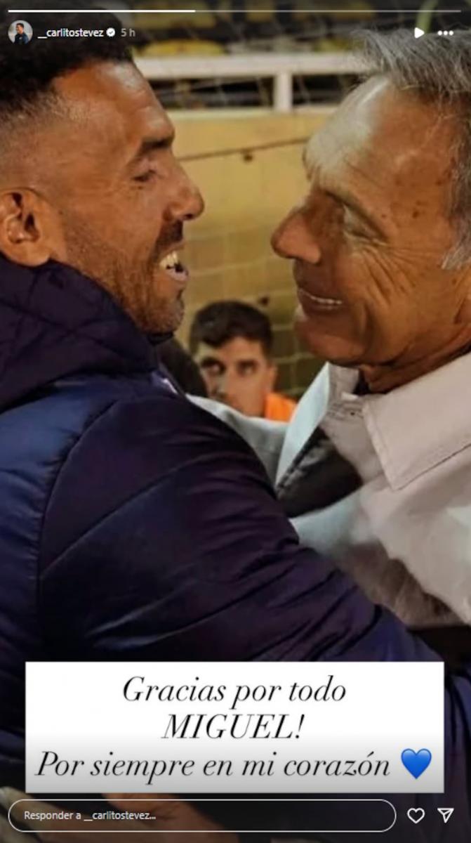 Las emotivas despedidas de los ex Boca Carlos Tévez y Martín Palermo a Miguel Ángel Russo
