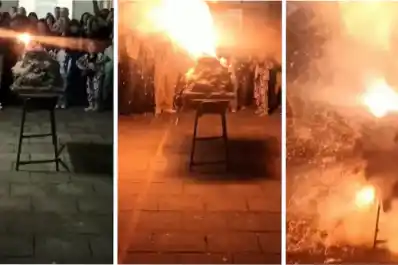 Explosión en una feria de ciencia en Buenos Aires: una simulación de un volcán dejó 10 niños heridos