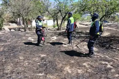 Tafí del Valle: controlaron a tiempo un incendio que amenazaba viviendas en La Quebradita