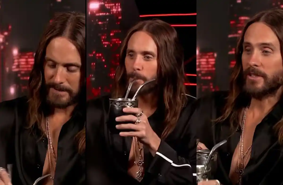 Jared Leto dijo que ama Argentina, probó el mate y su reacción se hizo viral