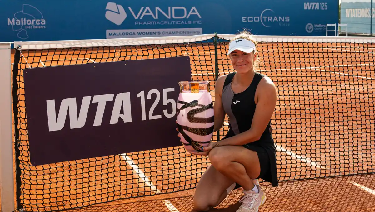 EN ASCENSO. Solana Sierra consiguió su segundo WTA 125 de la temporada, tras consagrarse en Turquía.
