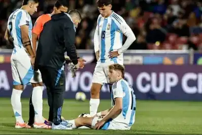 Más problemas para la Selección Sub-20: ahora se lesionó Pierani y se pierde lo que queda del Mundial