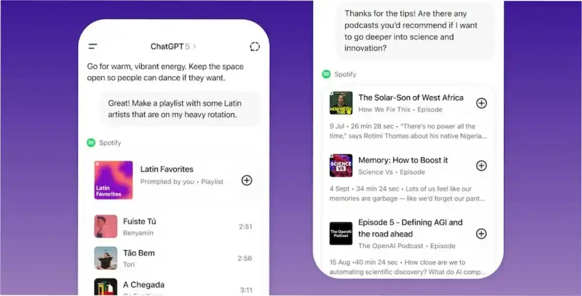 ¿Cómo funciona Spotify en Chat GPT?