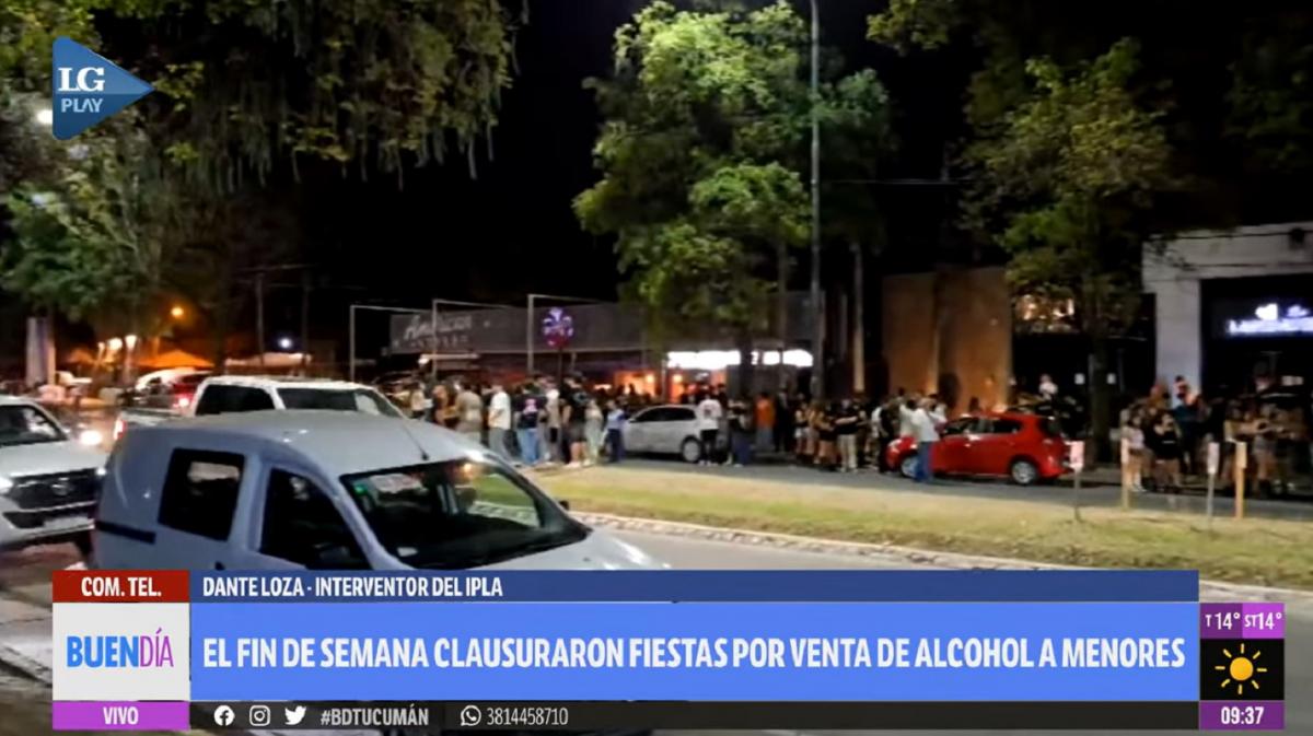 En Tucumán, el IPLA clausuró cuatro fiestas de estudiantes secundarios por venta ilegal de alcohol